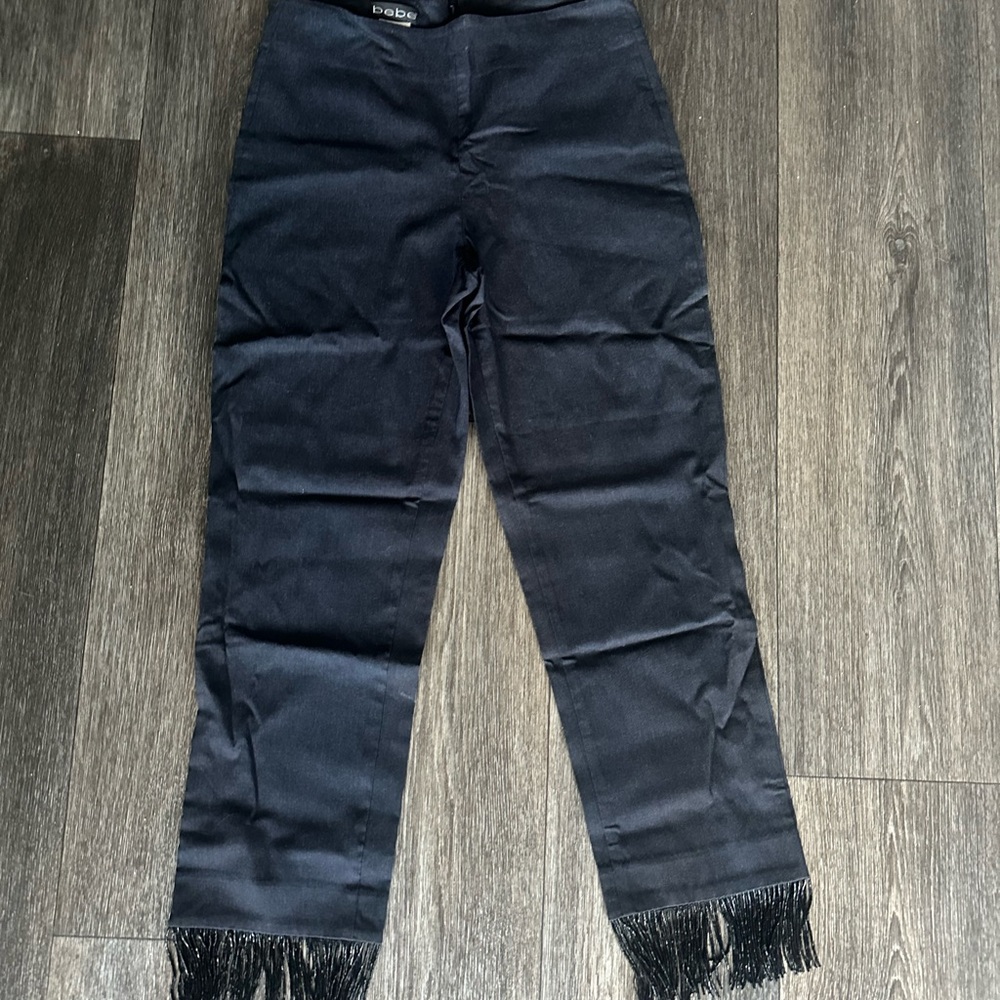 Vintage Bebe Beaded Fray Pants